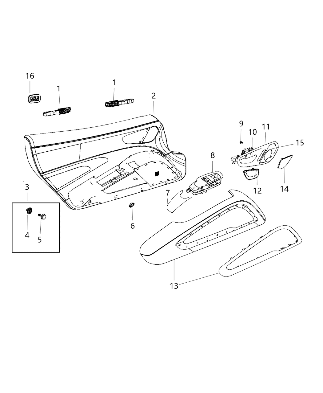 Mopar 68223034AA Grille-Speaker