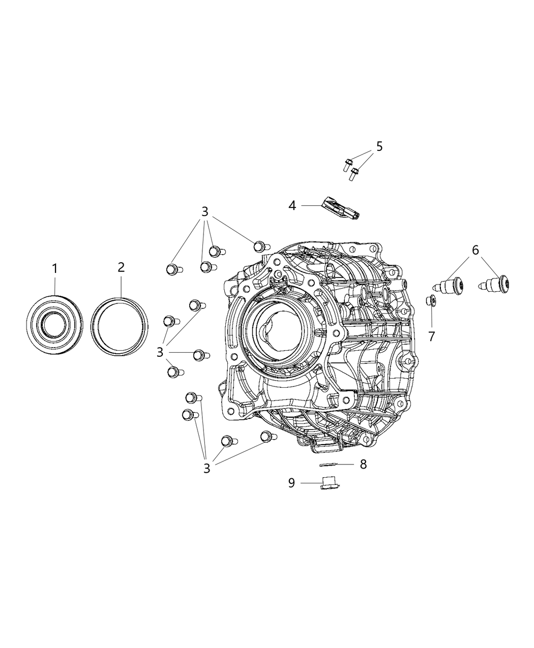 Mopar 68331276AA Bolt-Hex FLANGE Head