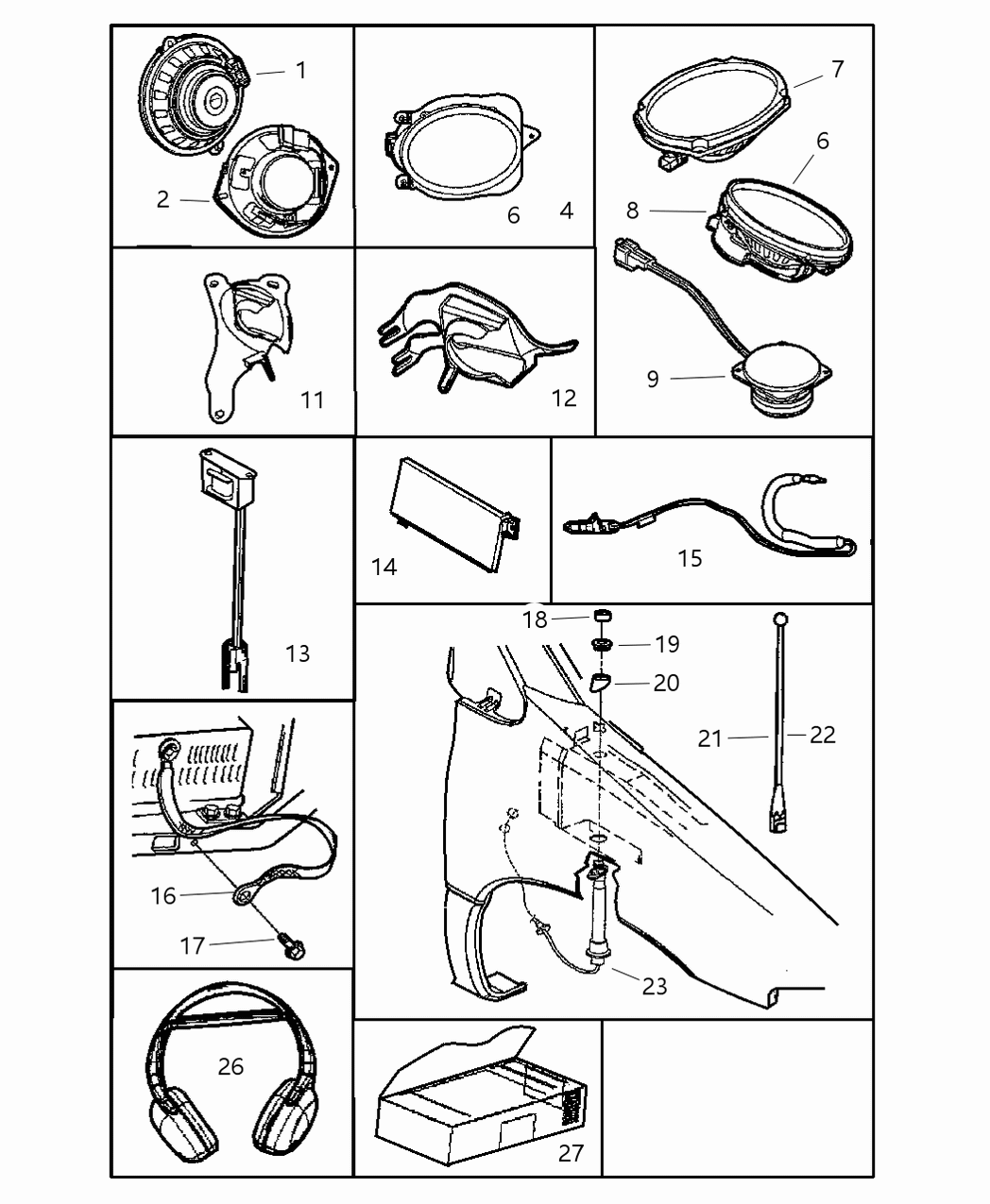 Mopar 4685764AA Adapter-Antenna