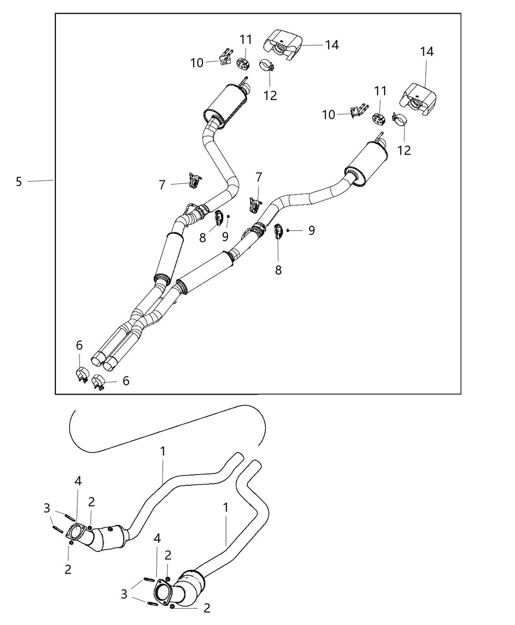 Mopar 5181971AB Converter-Front
