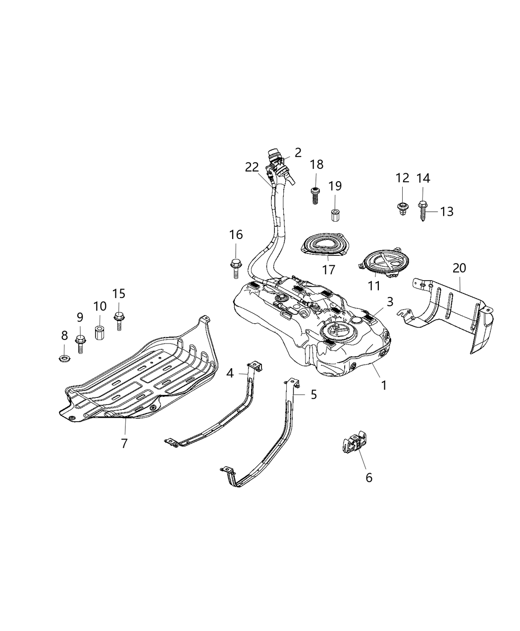 Mopar 52029597AA Clip-Fuel Line