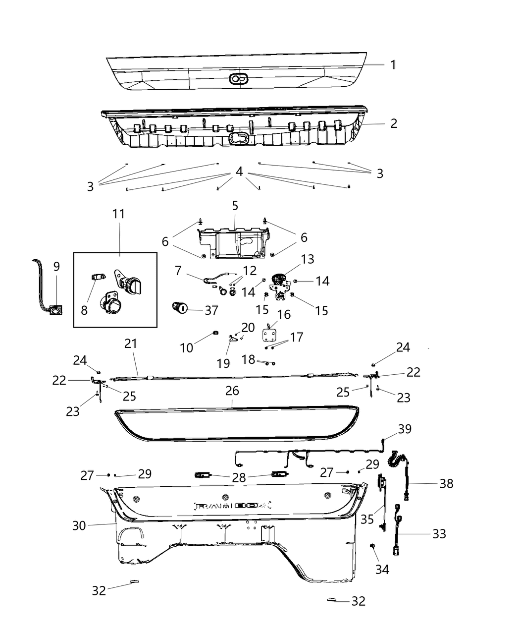 Mopar 68403087AA Gasket-Lock Cylinder