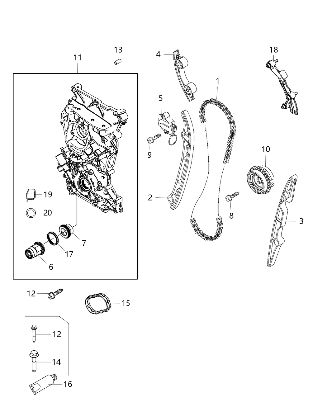 Mopar 68439909AA Screw-Hex Head