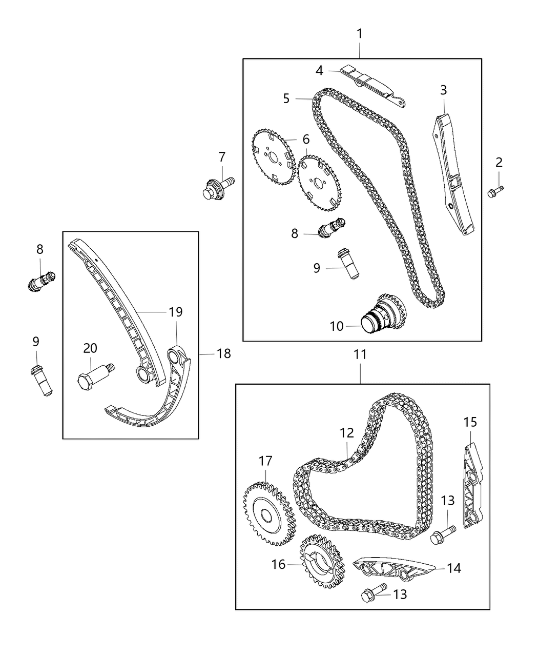 Mopar 68133345AA Bolt-HEXAGON FLANGE Head