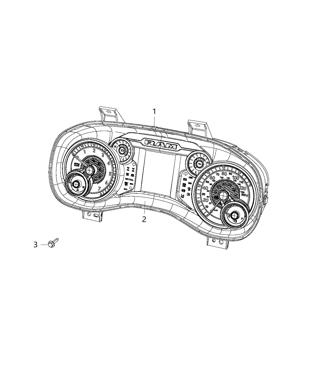 Mopar 68294064AJ Instrument Panel