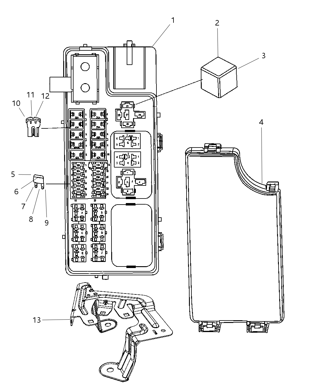 Mopar 4692333AB Block-Totally Integrated Power