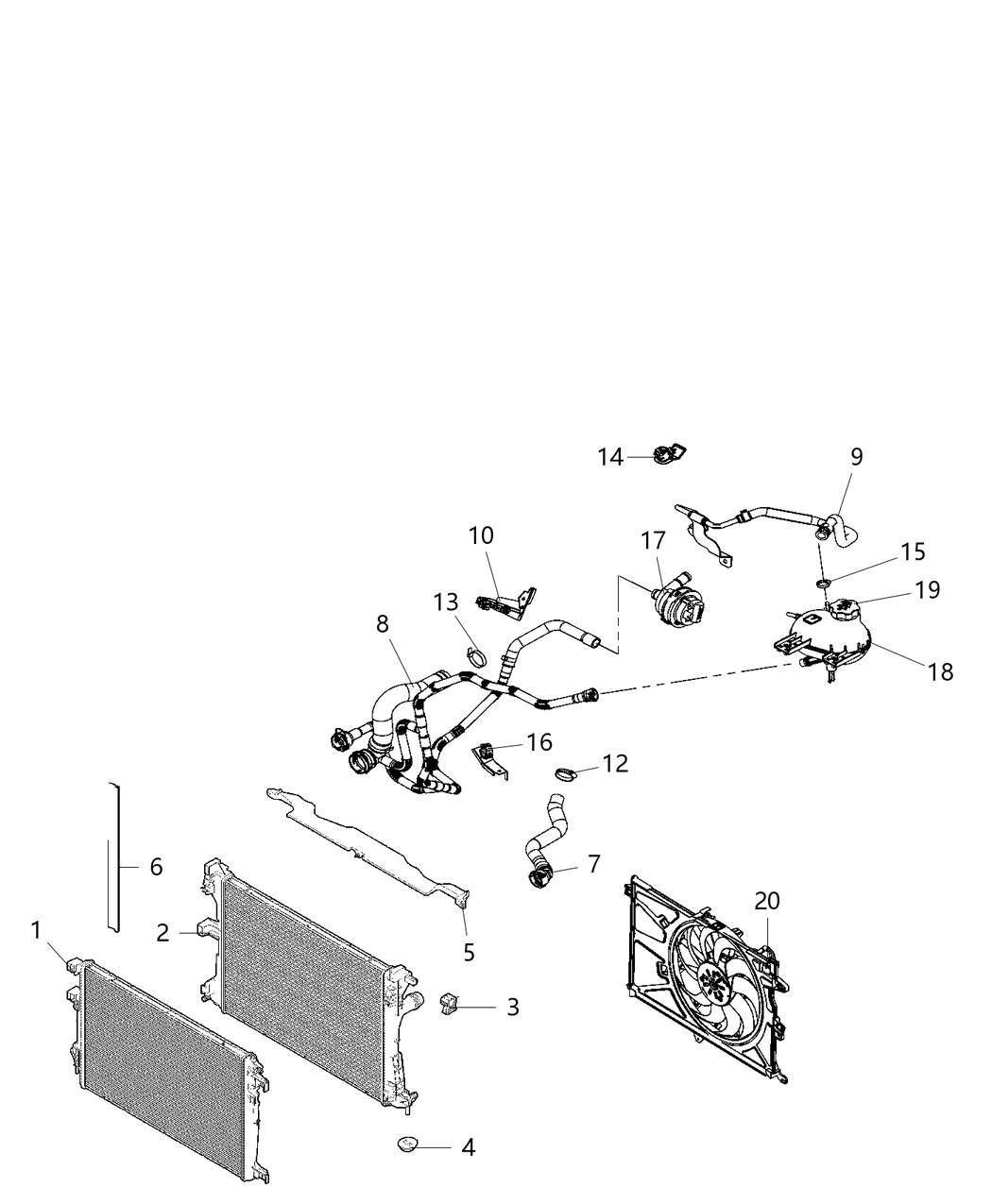 Mopar 68430908AA Bracket-Hose