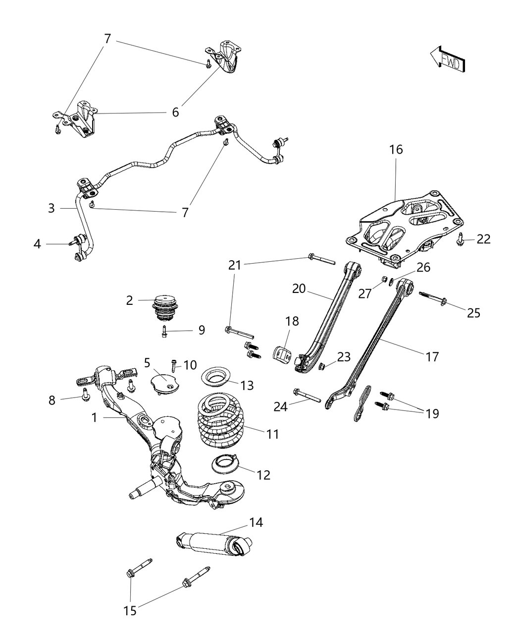 Mopar 6509868AA Washer-Flat