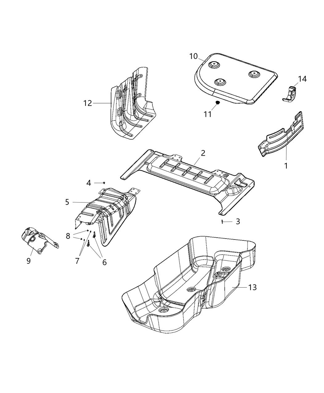 Mopar 68121883AA Shield-Heat