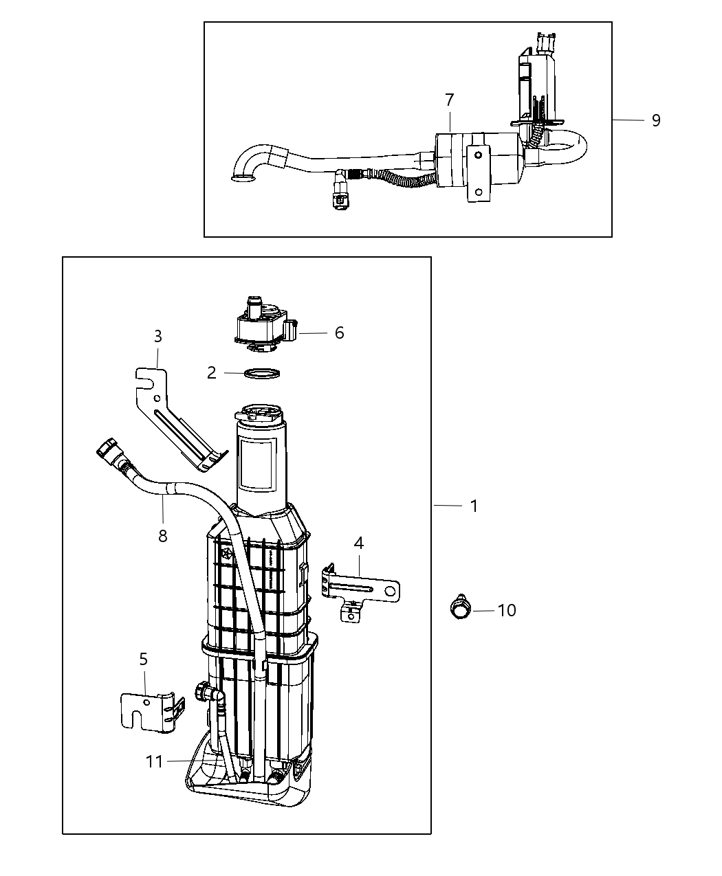 Mopar 68160825AA Hose-Vapor CANISTER