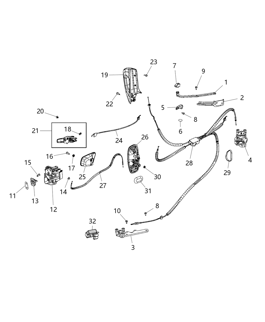 Mopar 6106189AA Clip-Wiring