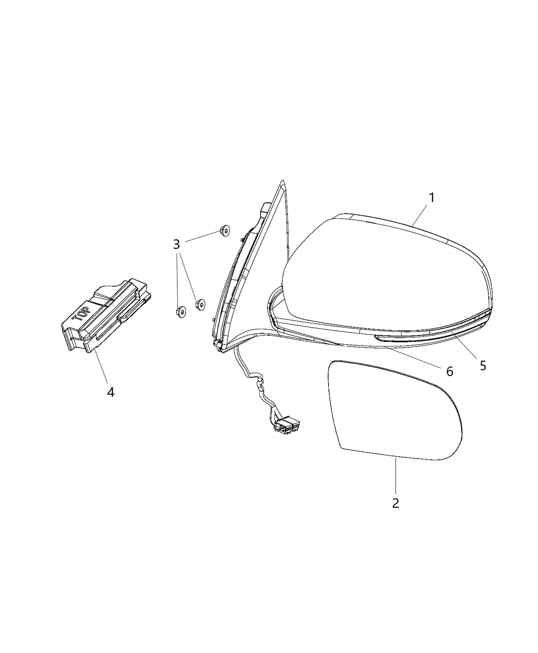 Mopar 68495081AA Mirror-Prism