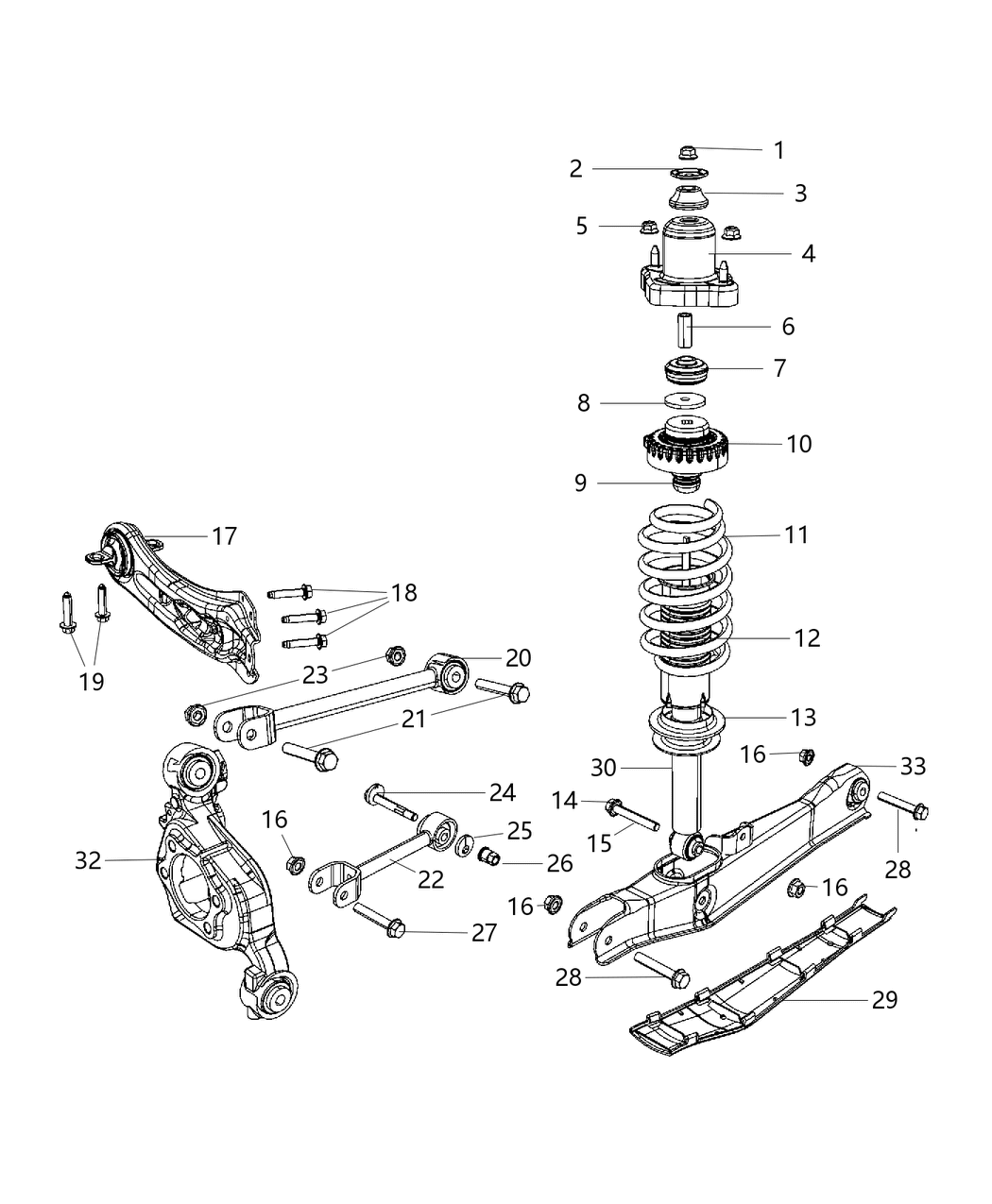 Mopar 5085532AD Knuckle-Rear