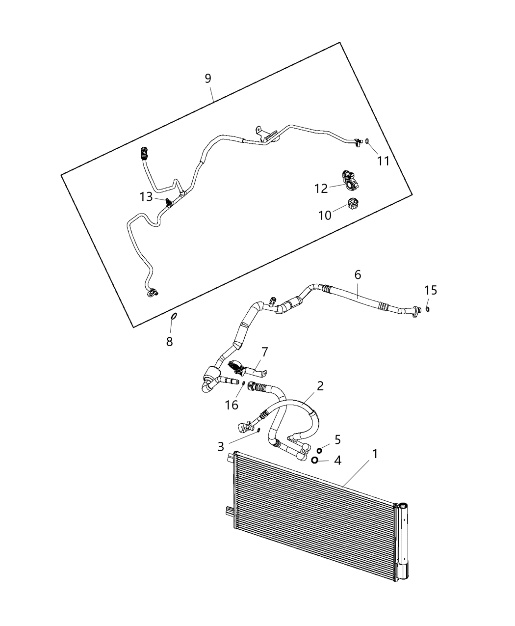 Mopar 68247138AA Clip-A/C Line