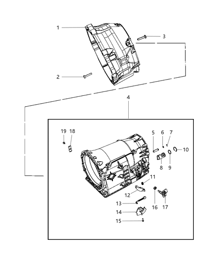 2016 Jeep Wrangler  Shifter-Gearshift Diagram for 52108349AB