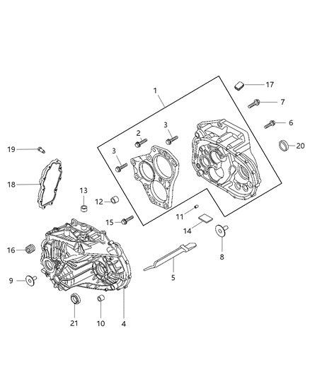 2014 Dodge Dart  Pin-DOWEL Diagram for 6509660AA