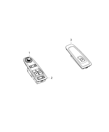 2016 Ram ProMaster 2500  Control-Front Door Diagram for 1ZP73JXWAC