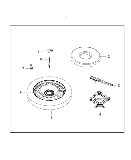 2014 Dodge Dart  Steel Wheel Diagram for 5270040AC