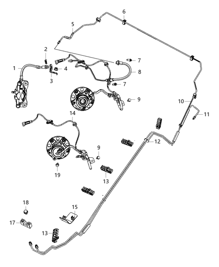 2012 Jeep Compass  Hose-Brake Diagram for 68171911AA