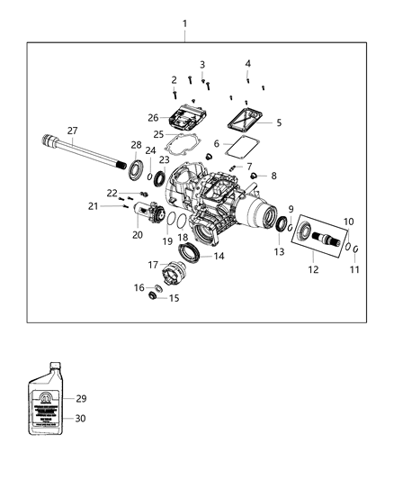 2016 Jeep Cherokee  Snap Ring Diagram for 68227834AB