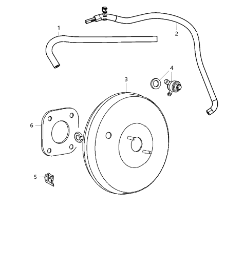 2013 Jeep Compass  Hose-Vacuum Diagram for 4721951AD