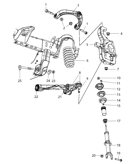 2011 Dodge Dakota Bolt-HEXAGON FLANGE Head Diagram for 6509751AA