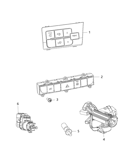 2016 Ram ProMaster 2500  Switch-Ignition Diagram for 68169676AB
