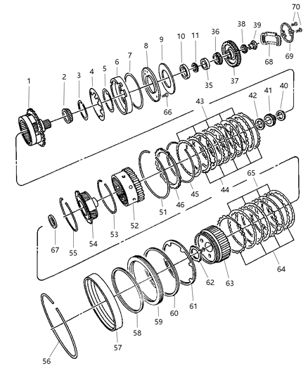 1999 Chrysler Sebring  Bearing Pkg-Differential Diagram for 4567022