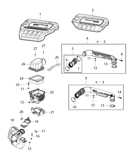 2014 Dodge Dart  Clamp-Hose Diagram for 6510459AA