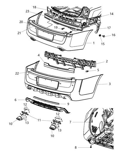 2013 Chrysler 300  Pipe-TAILPIPE Diagram for 68206399AA