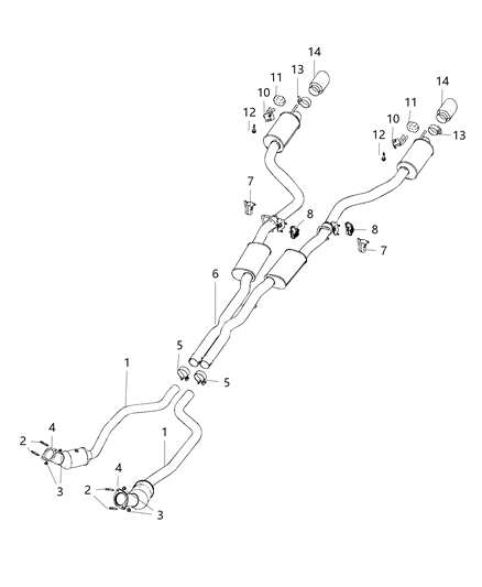 2019 Dodge Charger  ACTUATOR-Exhaust Valve Diagram for 68420674AA