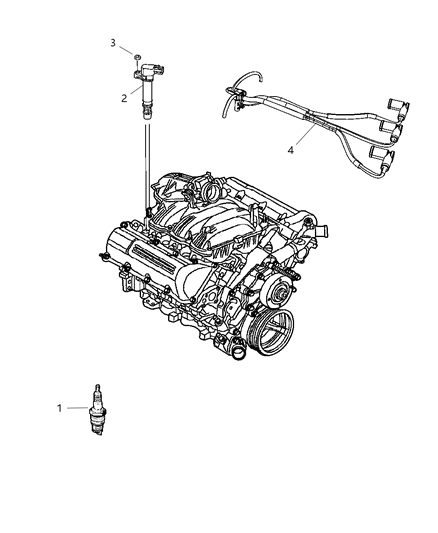 2010 Jeep Grand Cherokee  Ignition Coil Diagram for 5149199AA