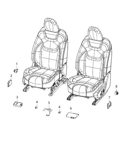2020 Jeep Cherokee  Switch-LUMBAR Control Diagram for 56046232AB