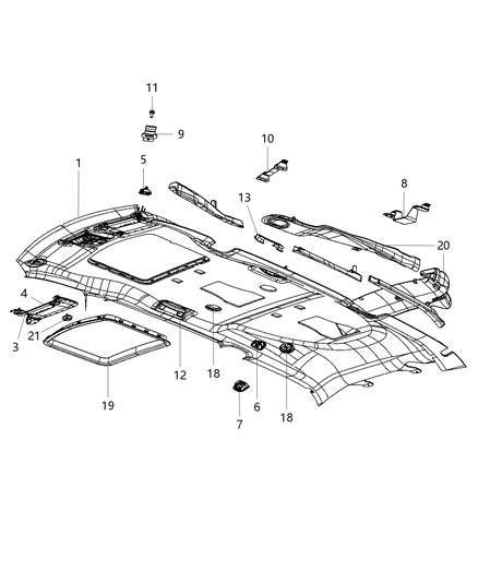 2015 Chrysler Town & Country Handle-Grab Diagram for 1AR40BD1AH