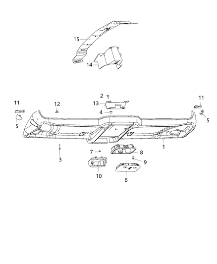 2015 Ram ProMaster 2500  Rail Diagram for 68199239AA