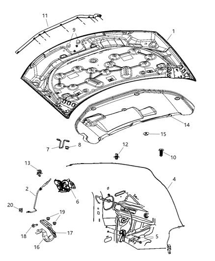 2007 Dodge Avenger Screw-HEXAGON FLANGE Head Tapping Diagram for 6504476