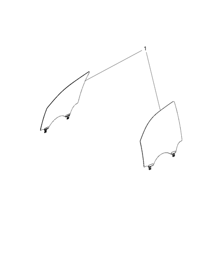 2021 Ram 1500 Glass-Front Door Diagram for 68276778AC