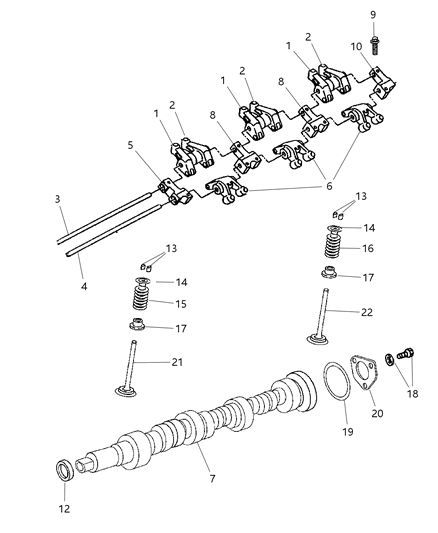 2005 Dodge Magnum RETAINER-Valve Spring RETAINER Diagram for 4536513AB