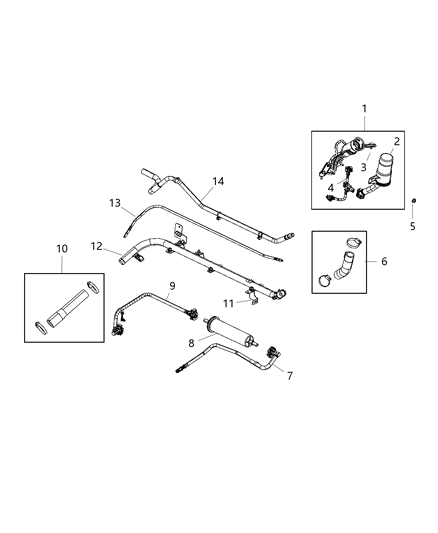 2020 Jeep Gladiator  Cap-Fuel Filler Diagram for 68339342AA