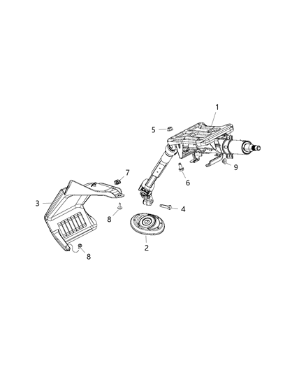 2016 Ram ProMaster 1500  Clip-Spring Diagram for 68095828AA