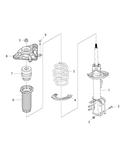 2019 Jeep Renegade  Suspension Diagram for 68440031AA