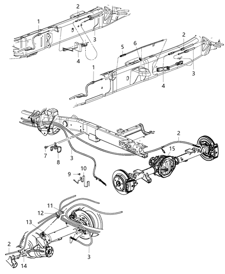 2019 Ram 2500  Cable-Parking Brake Diagram for 68415382AB
