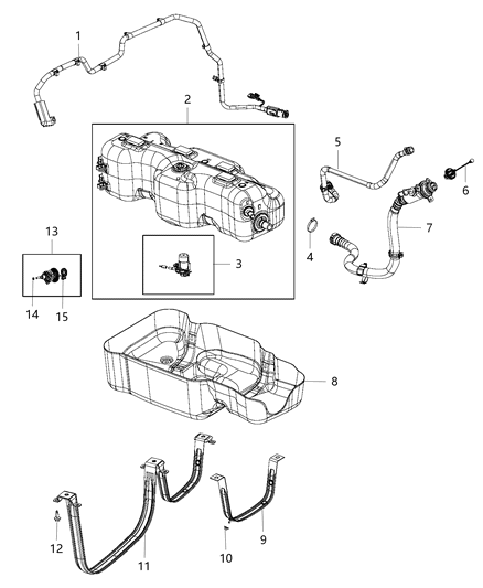 2014 Ram ProMaster 3500  Nut-Hexagon Diagram for 6107012AA