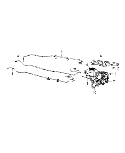 2017 Chrysler Pacifica  Booster-Power Brake Diagram for 68372507AB