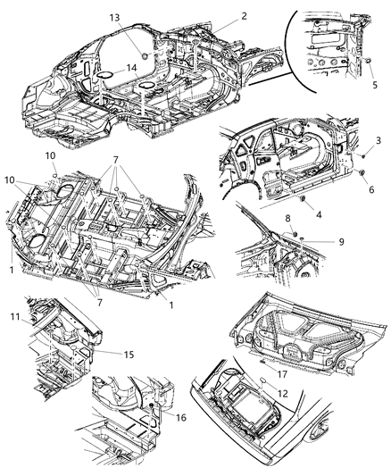 2012 Dodge Challenger  Plug-Body Diagram for 4184688AB
