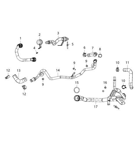 2020 Jeep Wrangler  Retainer Diagram for 68504202AA