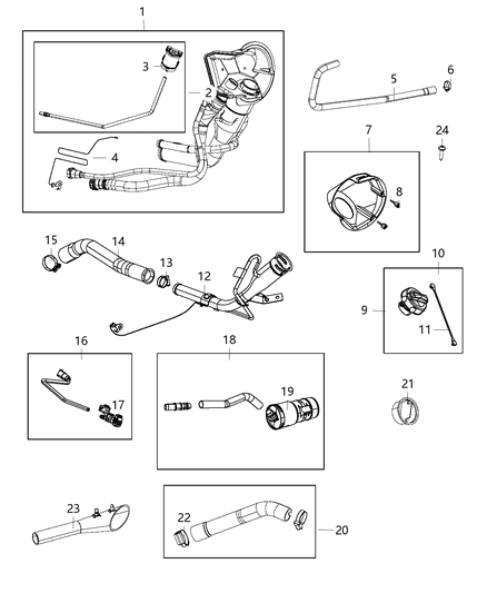 2014 Ram 1500  Filter-Fuel Vapor CANISTER Diagram for 68192068AA