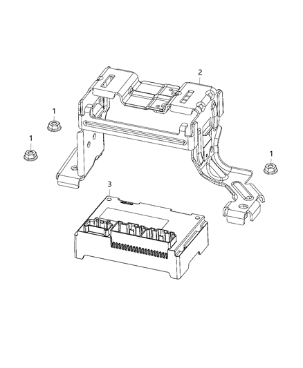 2021 Jeep Wrangler  Module-Transfer Case Control Diagram for 68483373AB