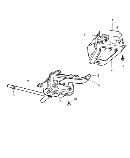 2007 Dodge Grand Caravan  CANISTER-Vapor Diagram for 4891624AA