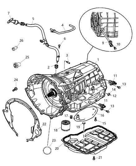 2006 Jeep Grand Cherokee  Cap-Oil Filler Diagram for 4591959AA